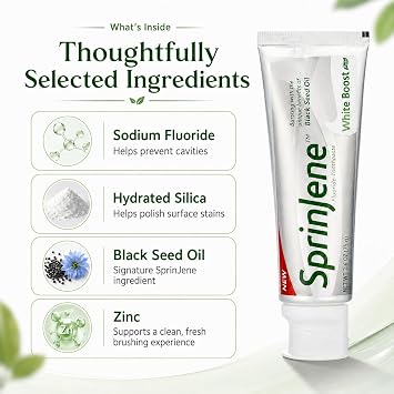 SprinJene White Boost Toothpaste, ADA Accepted, 75 g, Pack of 3