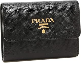 [Prada] 三折钱包 Saffiano 迷你钱包 女士 1MH025 QWA [平行进口商品], (1)NERO(F0002)