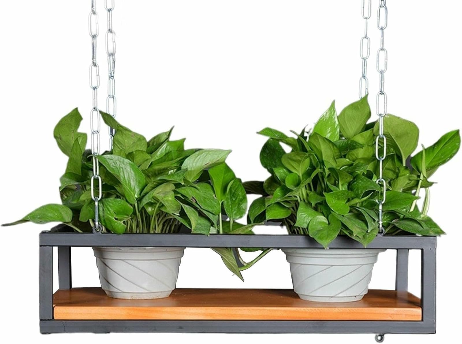 Étagères flottantes pour plantes en métal et bois premium