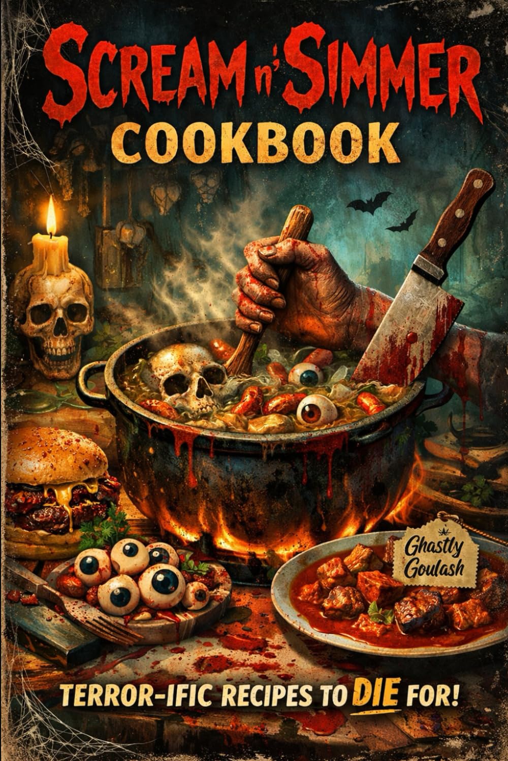 Scream N Simmer: A Horror-Movie–Inspired Cookbook for Spooky Dinners, Halloween Parties, and Frightfully Fun Comfort Food