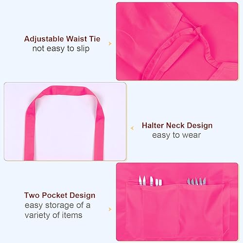 Miniatura 4 de HARFINGTON Delantales de cocina de cocina, delantales de arte, herramienta de delantal de pintura de artista de cerámica