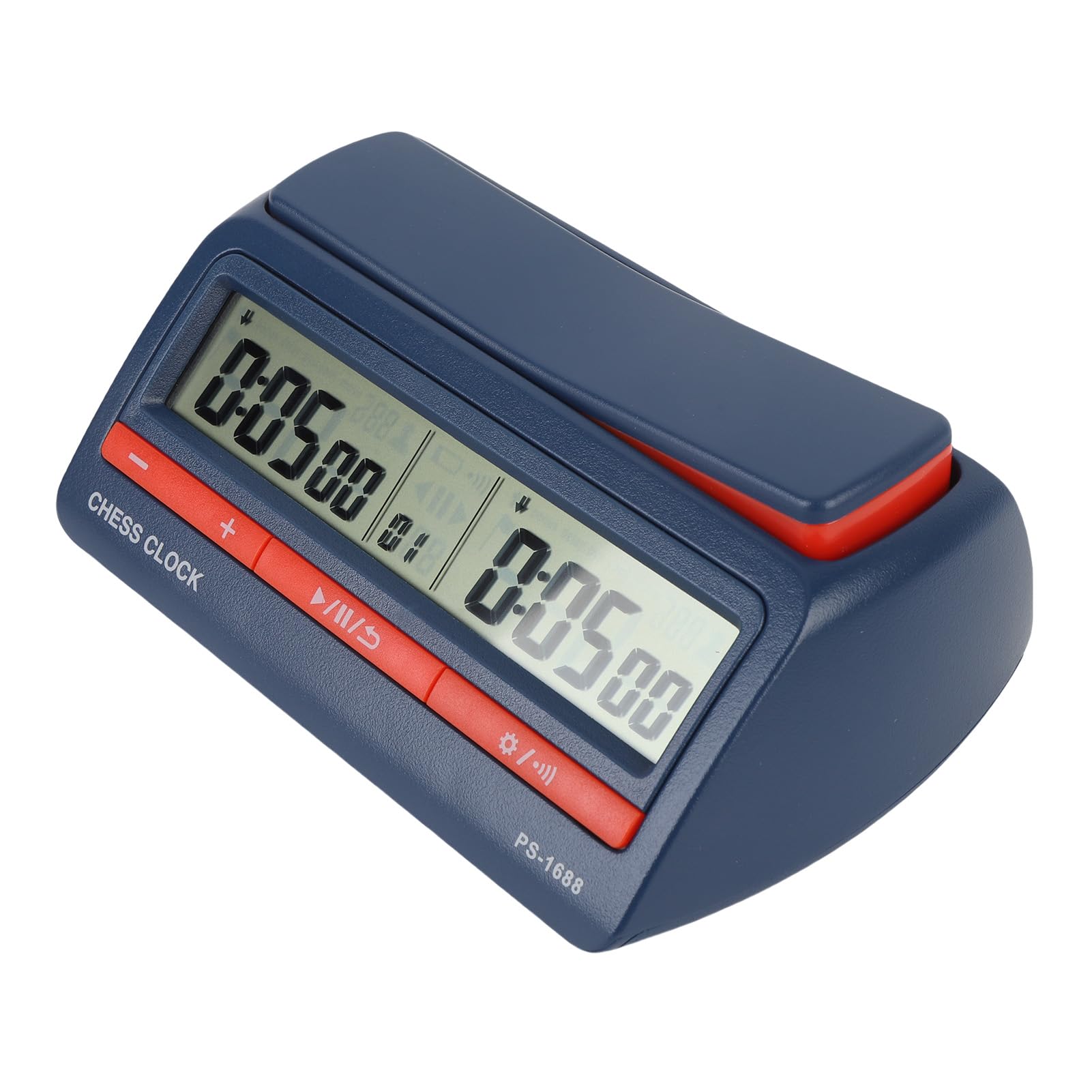 SIXRUN Orologio Digitale per Scacchi, Timer Programmabile con 42 modalità | Robusta Struttura in ABS, Timer Singolo o Multiplo, Memoria Pratica, Ideale per Tornei