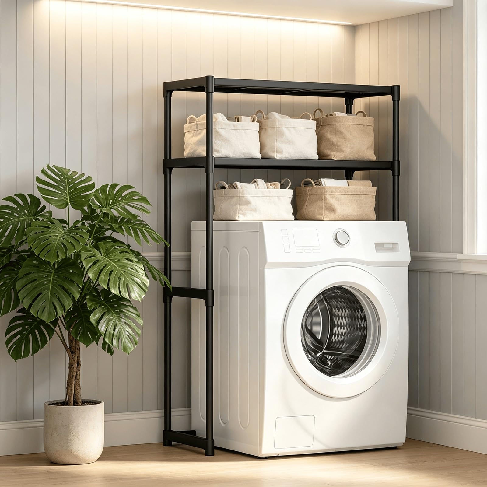 Étagère au Dessus Machine à Laver Rangement Salle