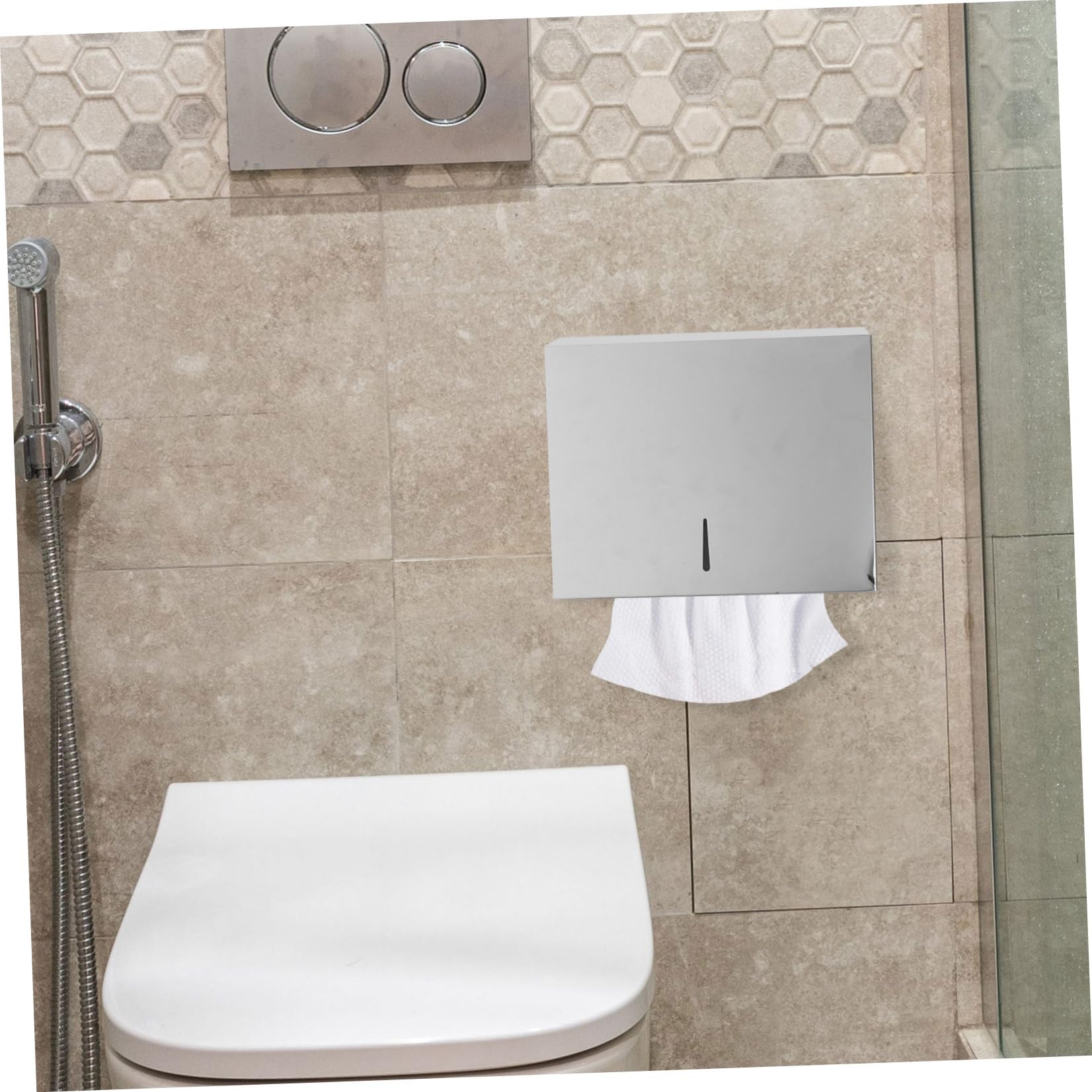 Dispensador de Toallas de Papel para Baño de Acero Inoxidable, Montaje en Pared, Resistente y Confiable para Hospitales y Baños Públicos
