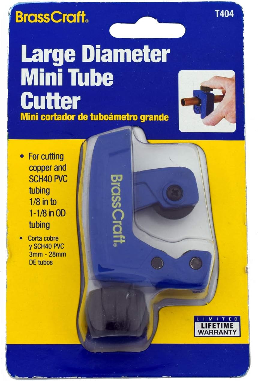 BrassCraft T404 LG Dia Mini Tube Cutter, Chrome