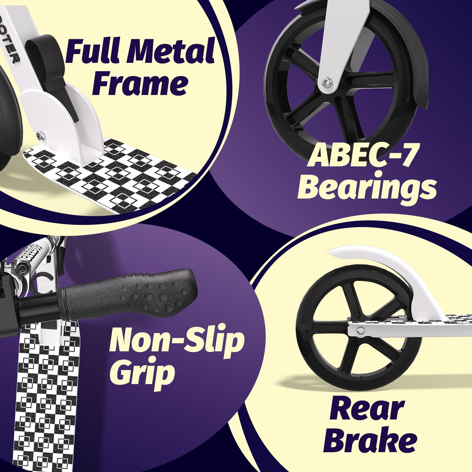 Nattork Foldable Kick Scooter Gallery Image