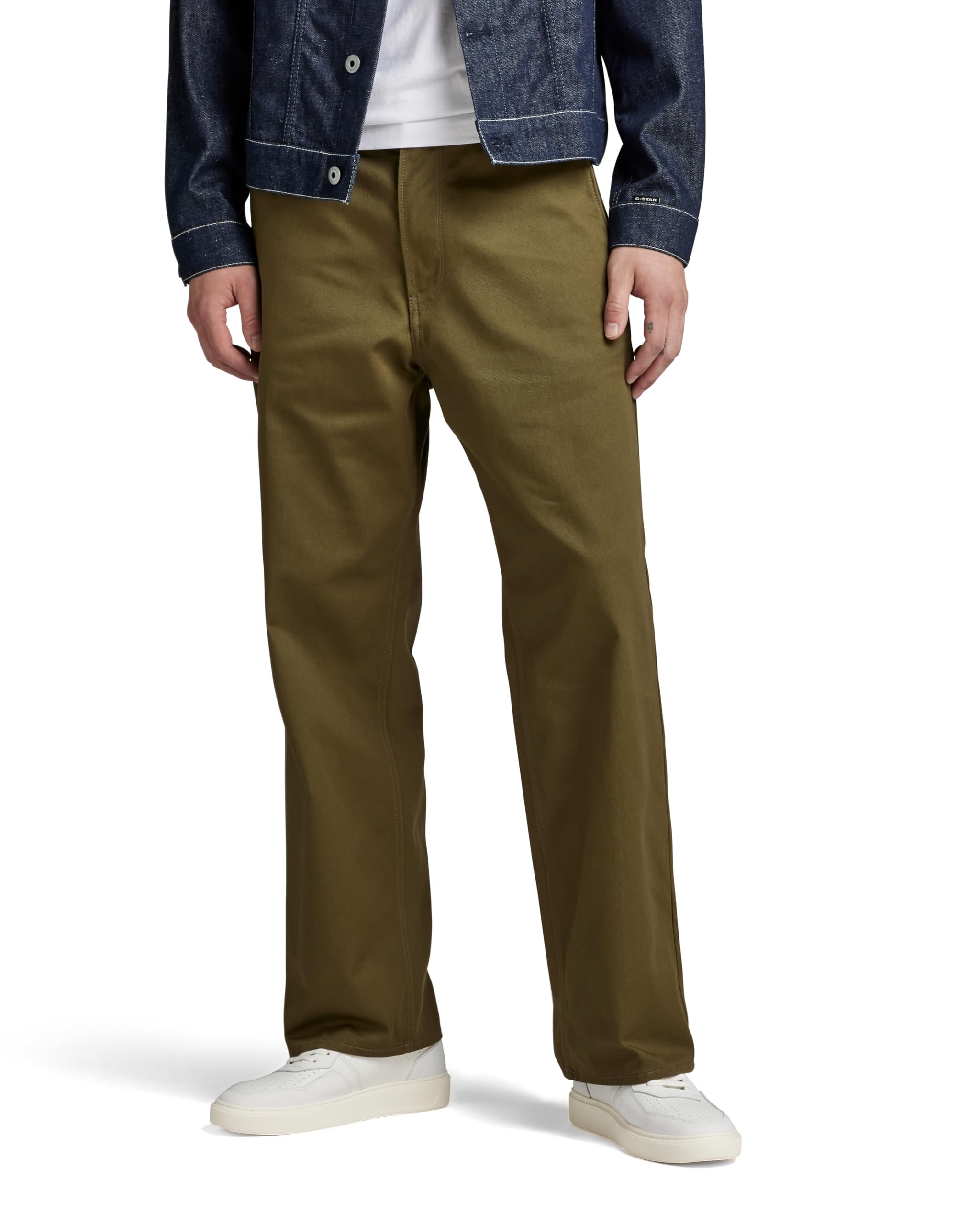 G-Star Men's Unisex Modson Straight Chino, Green (dark olive D22904-C900-C744), 31W / 32L