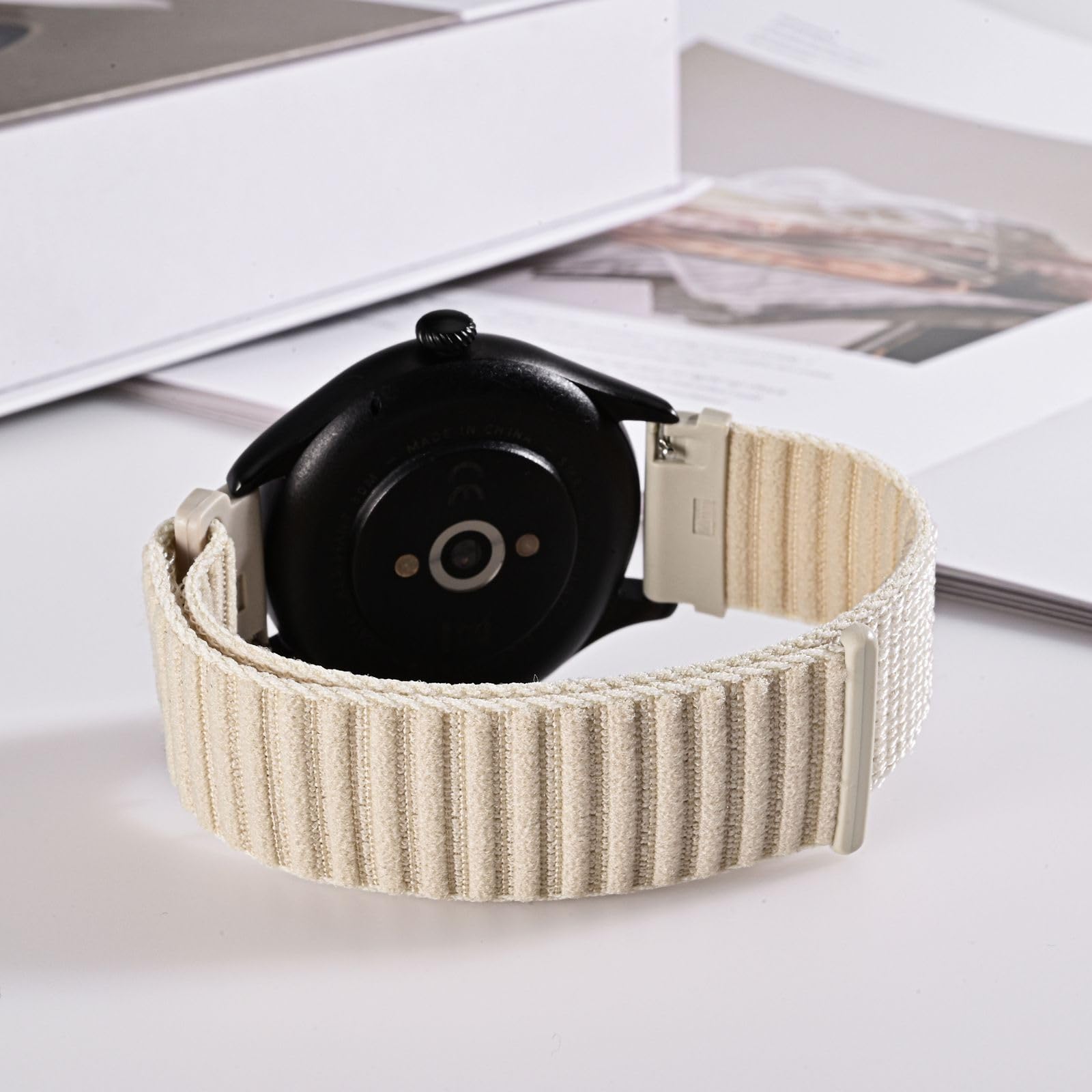 BISONSTRAP Nylonowe paski do zegarków dla mężczyzn i kobiet, nylonowe paski na rzep, szybkie zapięcie, regulowana bransoletka zastępcza, 16 mm, 18 mm, 20 mm, 22 mm, 24 mm