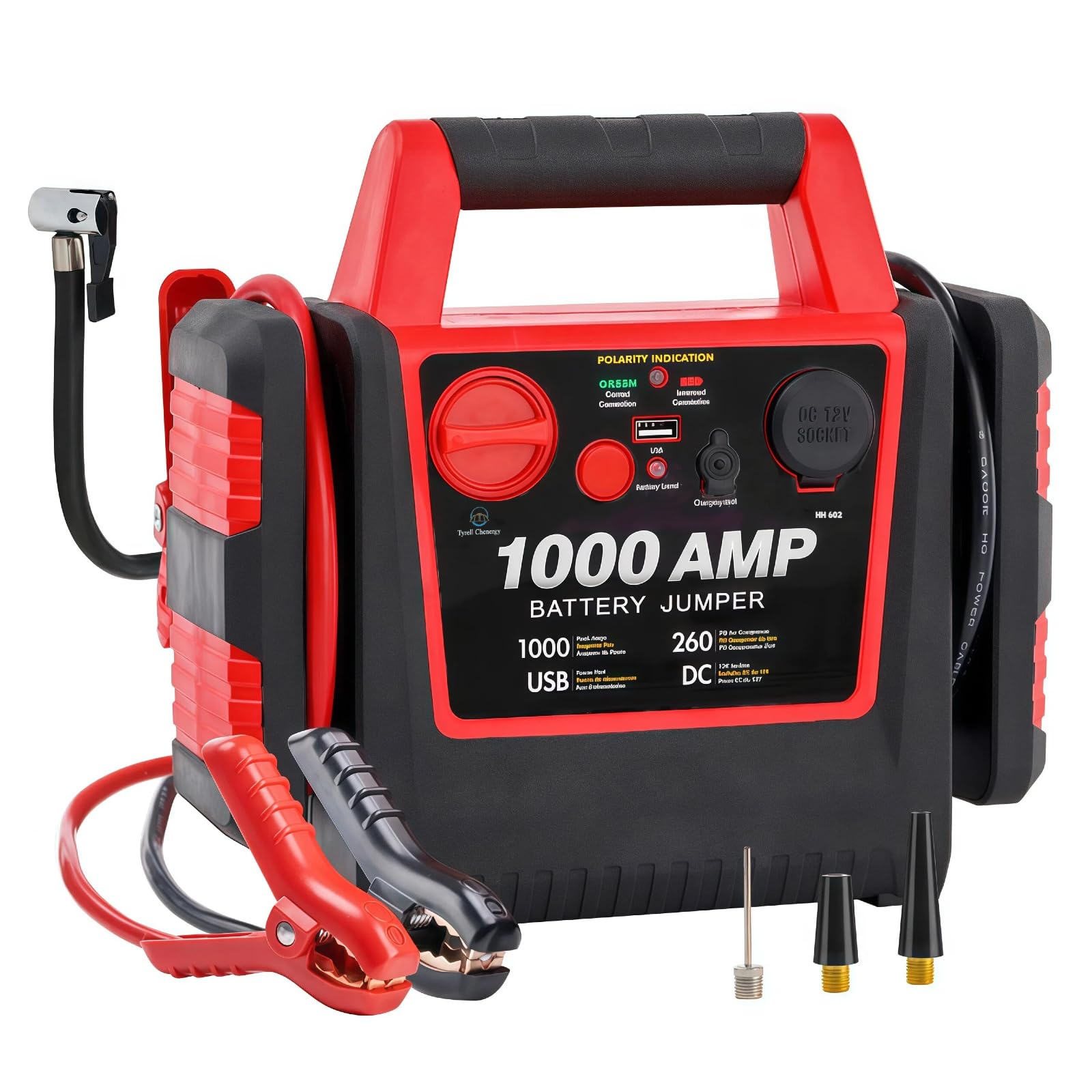 Amazon.com: Tyrell Chenergy 4 in 1 Battery Booster Jump Starter