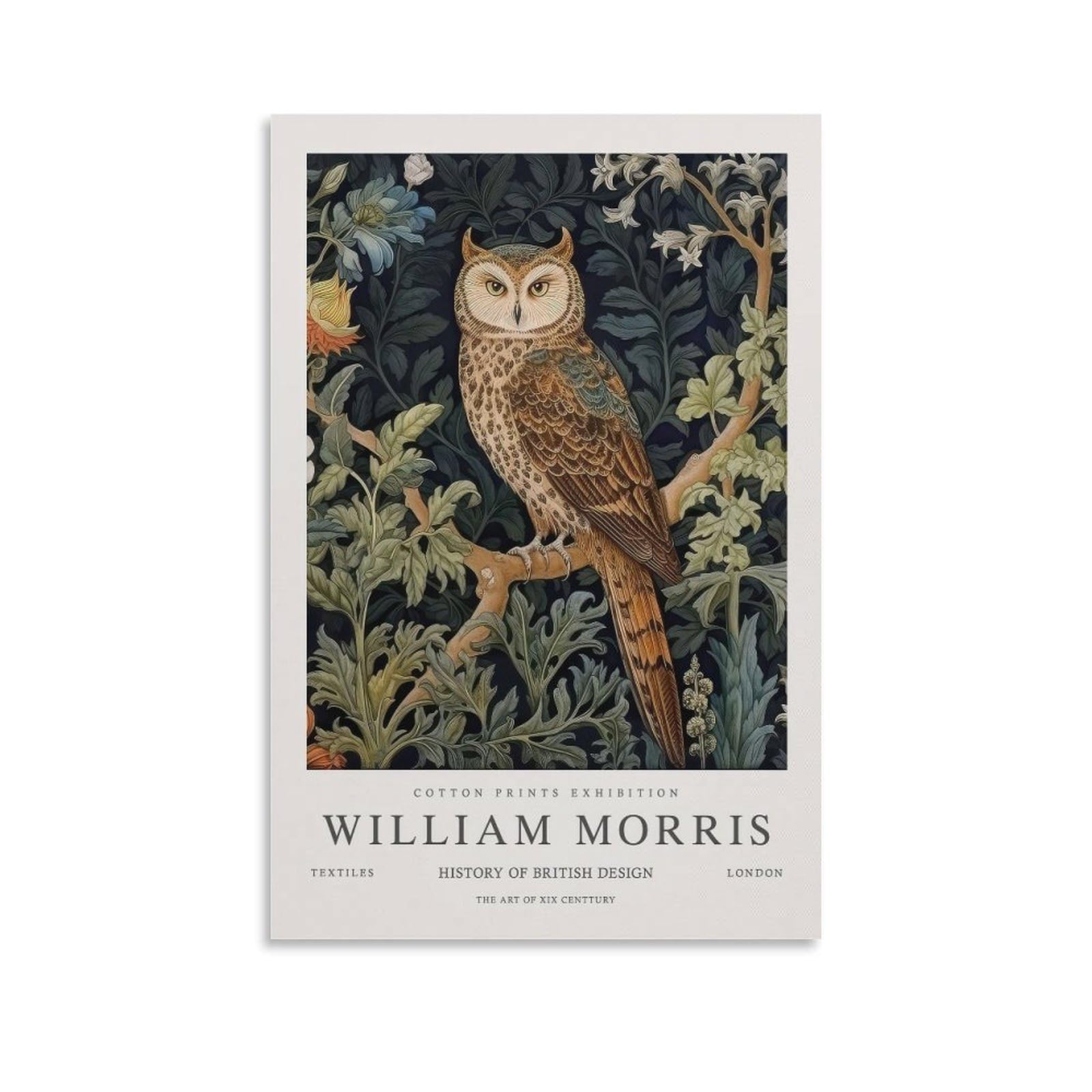 William Morris Flower Wall Art Strawberry Plant Poster For Room Aesthetic Canvas Bathroom Art Wall Decor Photo Prints 16x24inch(40x60cm)