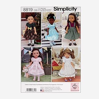 Simply Creative Group Simplicity 8819 14'' Doll Clothes OS (One Size) Multi - coolthings.us