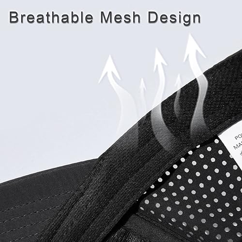 Miniatura 4 de LUCKYBUNNY Gorras de béisbol de secado rápido para mujer, malla transpirable, protección UV, gorra deportiva para pesca y correr