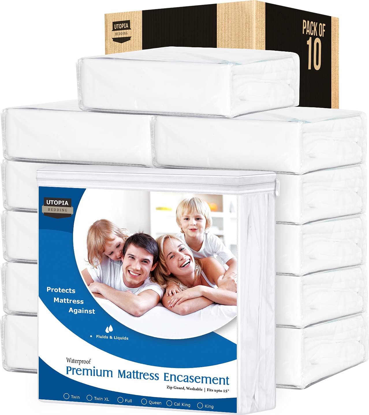 Utopia Bedding Premium Waterproof Mattress Encasement King