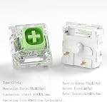 Kailh Box Jade Switches for Mechanical Gaming Keyboard,3-Pin 50gf Clicky/Factory Lubed/IP56 Dust&Waterproof Switches(Kailh Box Jade,36Pcs)