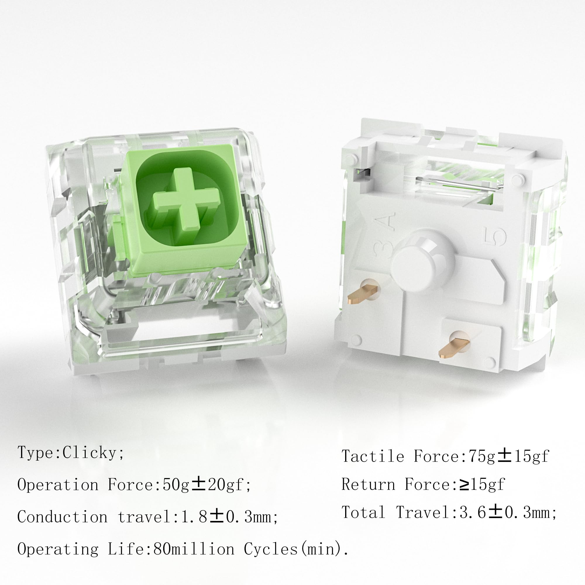 Amazon.co.jp: Kailh Box Jade Switch メカニカルゲームキーボード用
