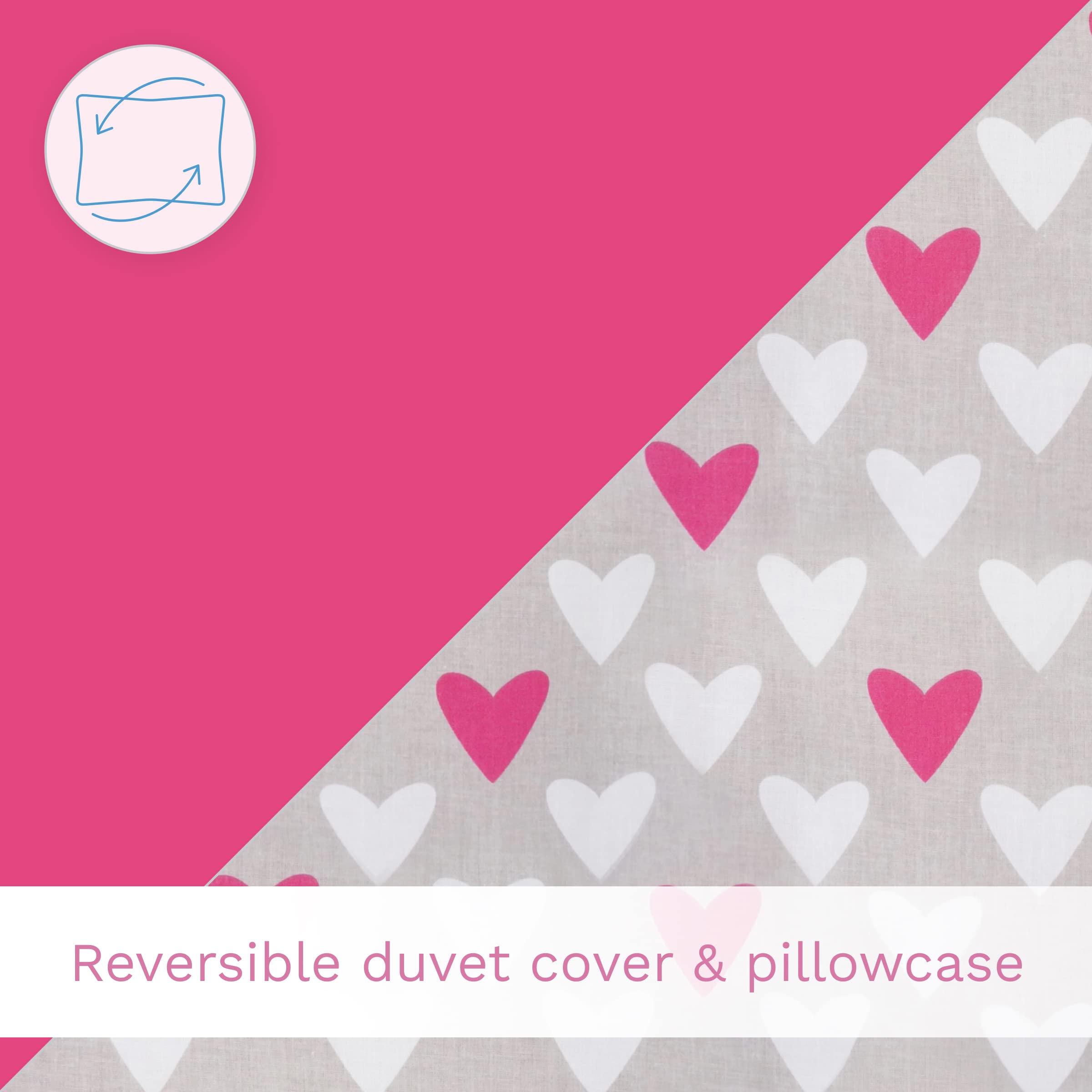 Baby Comfort 4 Piece Toddler Kids Cot Bed Set 120x90 cm Duvet Pillow Duvet Cover Pillowcase 12M+ (It's a Boy) — view 24