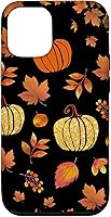 Vista 28 de Fall Leaves and Pumpkins Pattern Halloween Autumn Case for iPhone 17