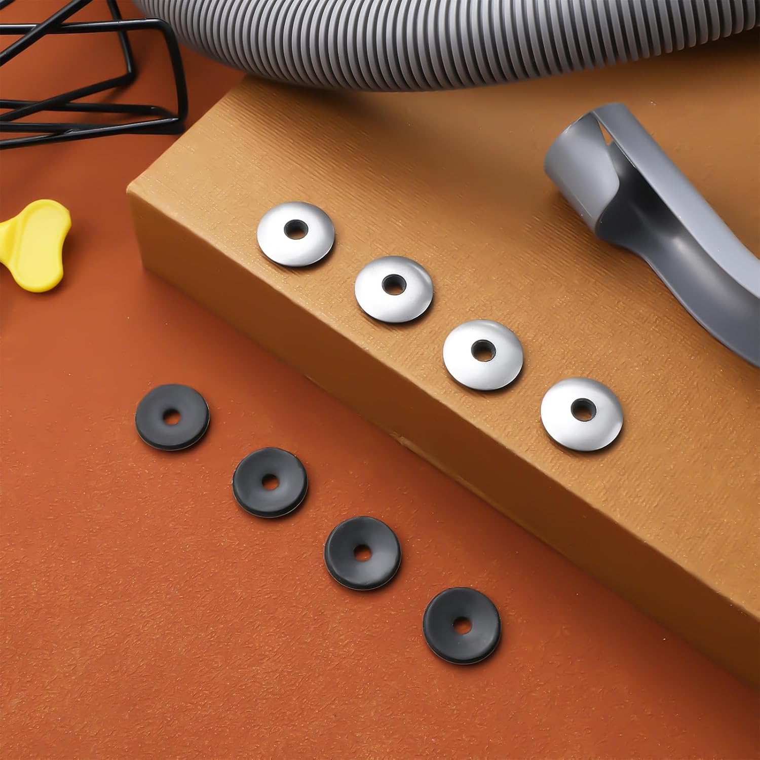 Bonded Sealing Washers 100pcs Epdm Metal Backing