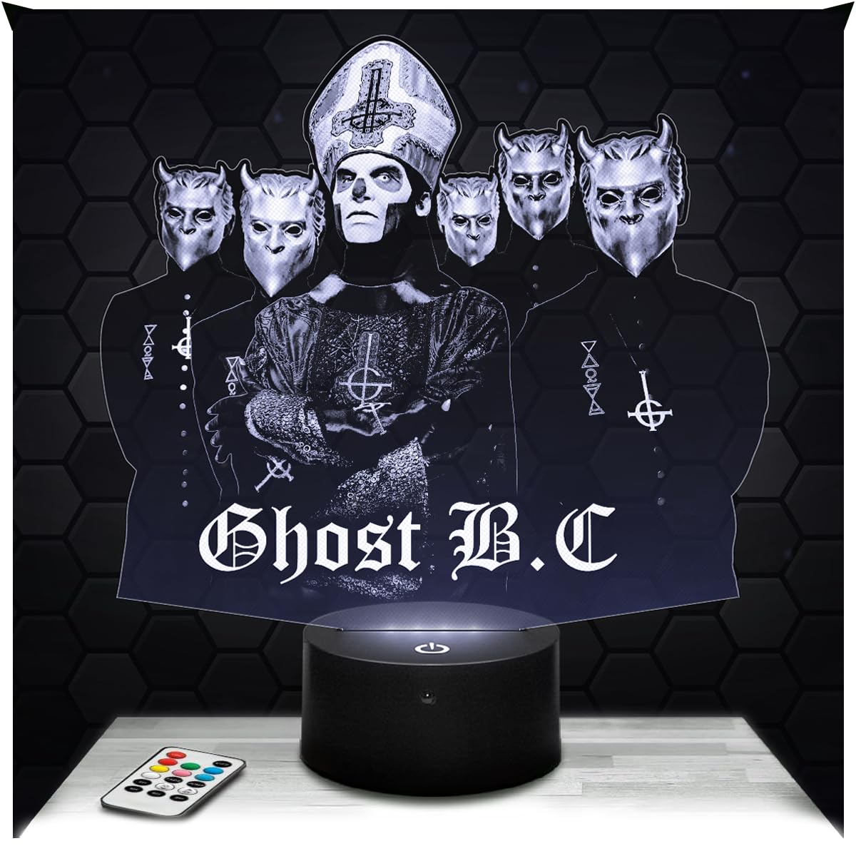 Lampephoto.fr - 3D Lamp G. Band Swedish Group Heavy Metal Hard Rock, Touch LED Night Light, 3D Hologram Effect, Christmas Birthday Gift Idea for Men and Women, Bedroom Decoration Object โ image 1