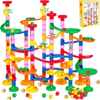 Murmelbahn 139 St ck Kugelbahn ab 3 Jahre STEM p dagogisches Lernspielzeug Marble Run Set f r 3 4 5 6 7+ Jungen M dchen Geburtstage Weihnachten Urlaub Geschenk