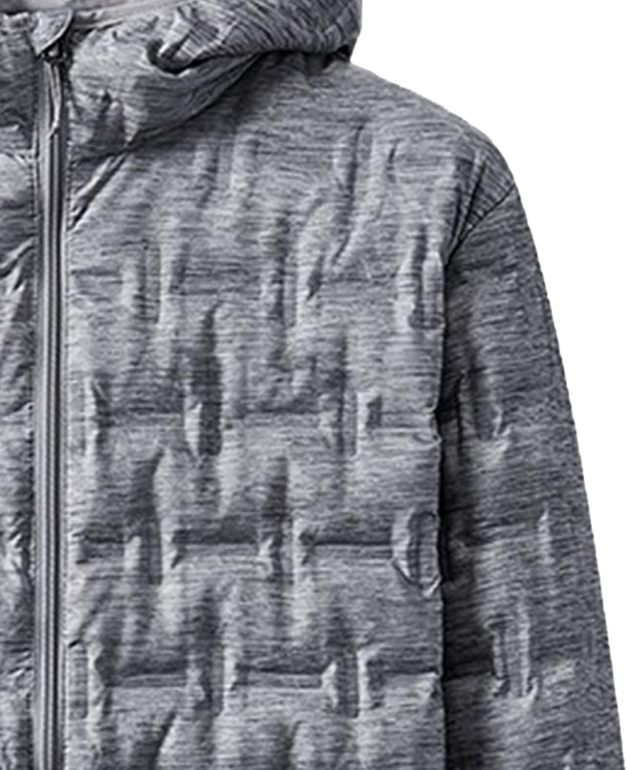 Mens Lightweight Insulated Jacket Hooded Winter Coat Warm Puffer Jacket Outdoor Windproof Zipper Quilted Jacket