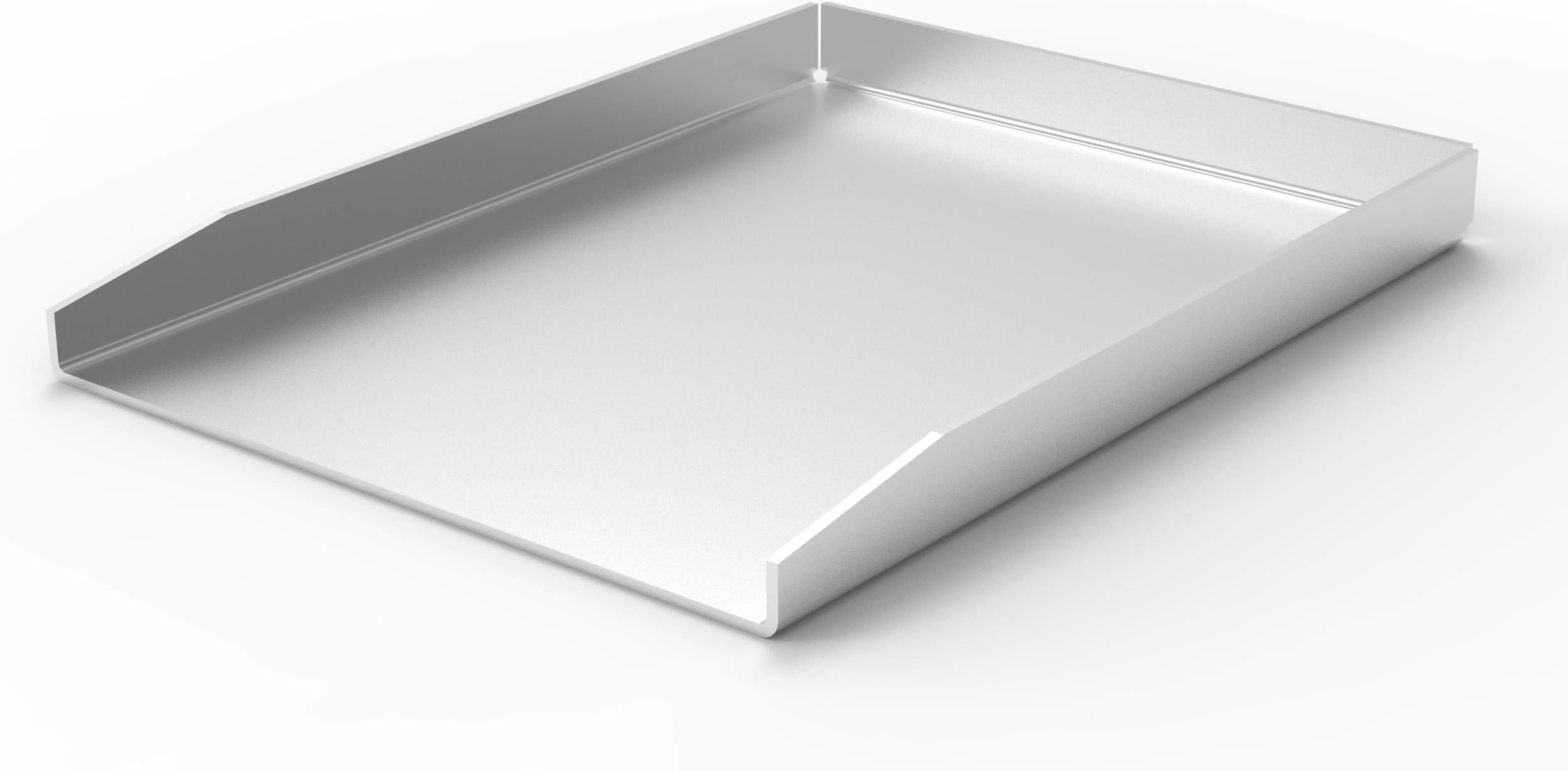 Plancha Grillplatte 58x40cm - Edelstahl - Mit Spateln - Für Gas- & Holzkohlegrills