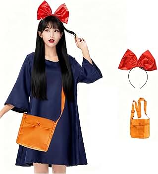 【美品】魔女の宅急便 キキ/ハロウィン/コスプレセット(ジジのぬいぐるみ付) 美品】魔女の宅急便 キキ/ハロウィン/コスプレセット(ジジのぬいぐるみ