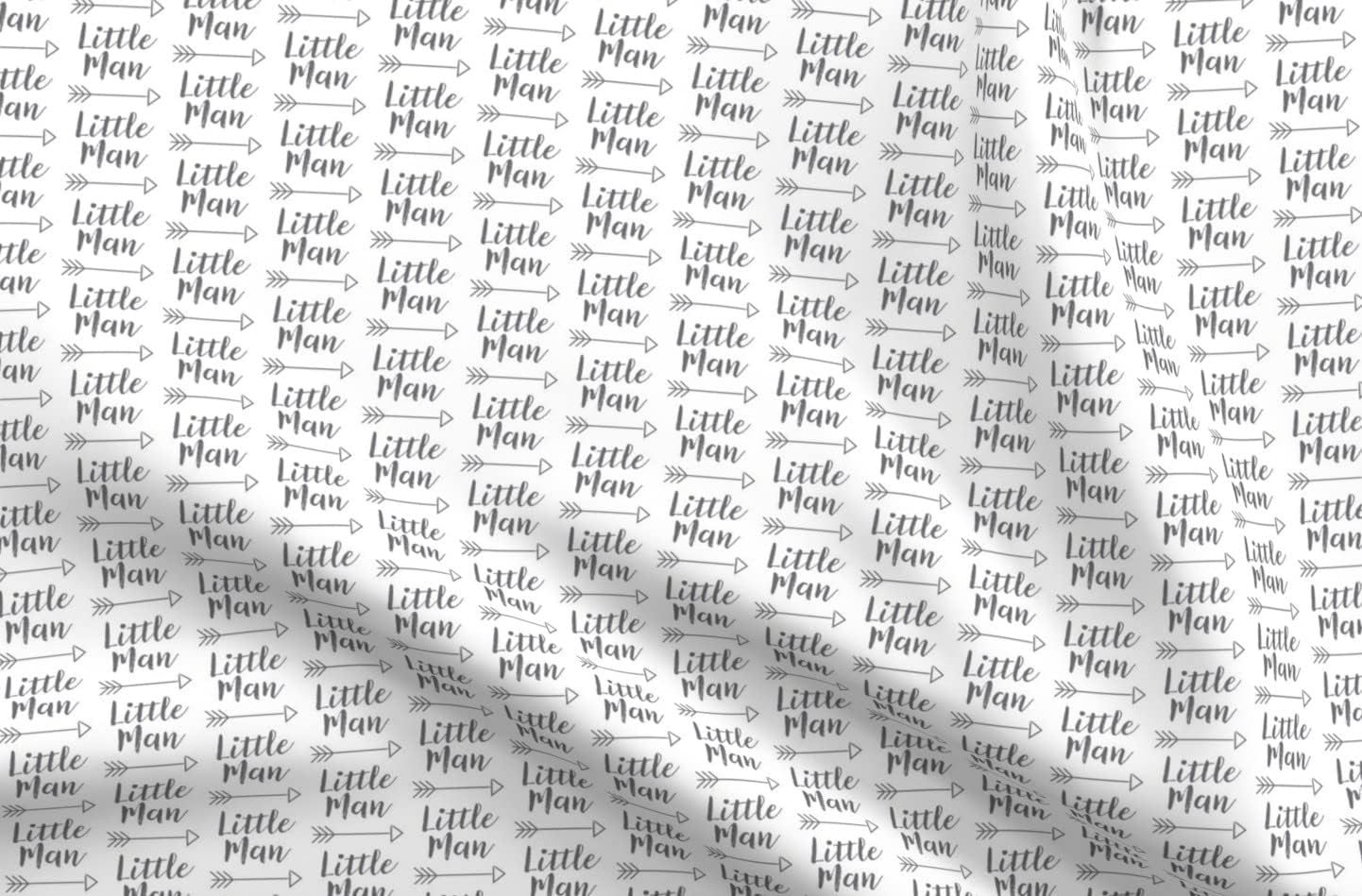 Spoonflower Fabric - Arrow Words Nursery Boy Printed on Petal Signature Cotton Fabric Fat Quarter - Sewing Quilting Apparel Crafts Decor