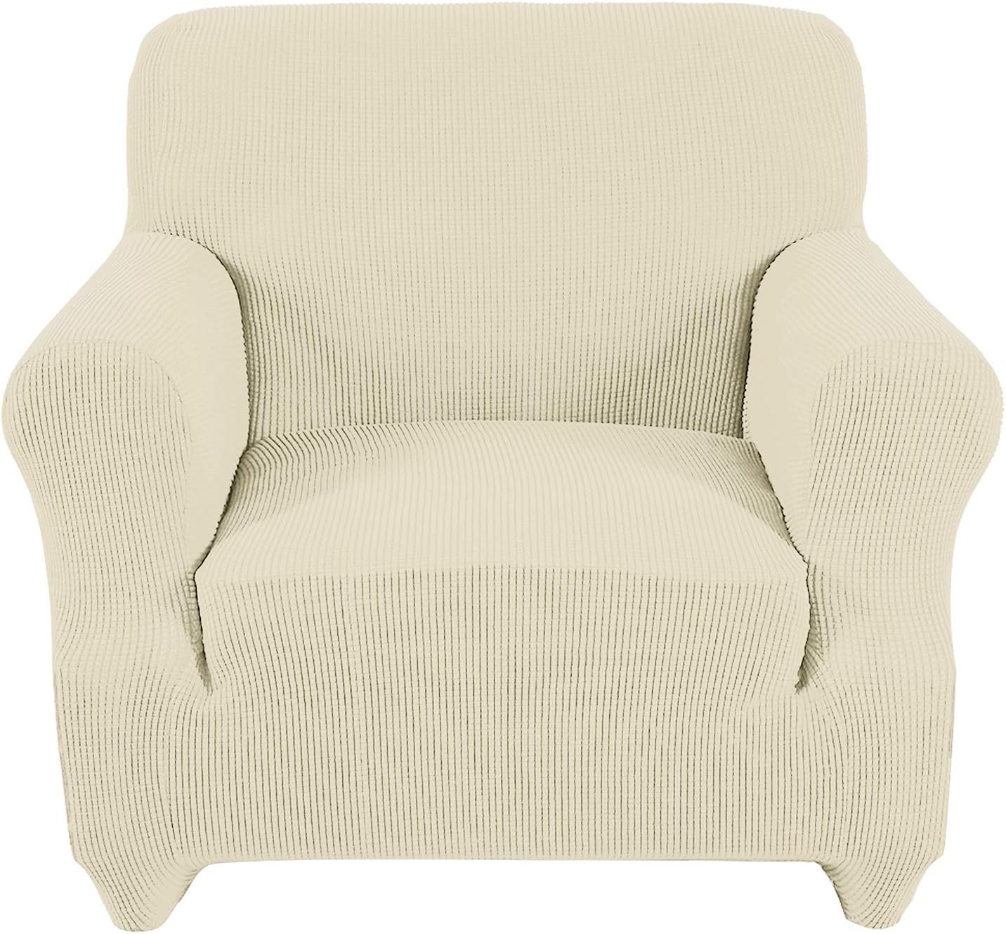 Obstal Stretch Spandex Armchair Couch Slipcover Sofa Covers for Living Room, One Piece Non Slip Chair Slipcover with Elastic Bottom, Chair Coverings Furniture Protector for Dogs, Cats, Pets, and Kids