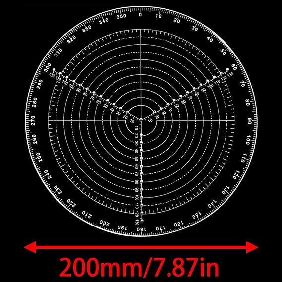7.87inch Circular Center Finder Compass Center Finder Woodworking Circular Center Finder For Woodworking Turning And Finishing Woodworking 1pcs