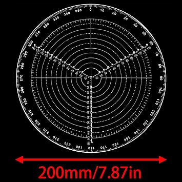 7.87inch Circular Center Finder Compass Center Finder Woodworking Circular Center Finder For Woodworking Turning And Finishing Woodworking 1pcs