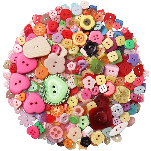 Resin Buttons 2 and 4 Holes Assorted for Sewing Crafts
