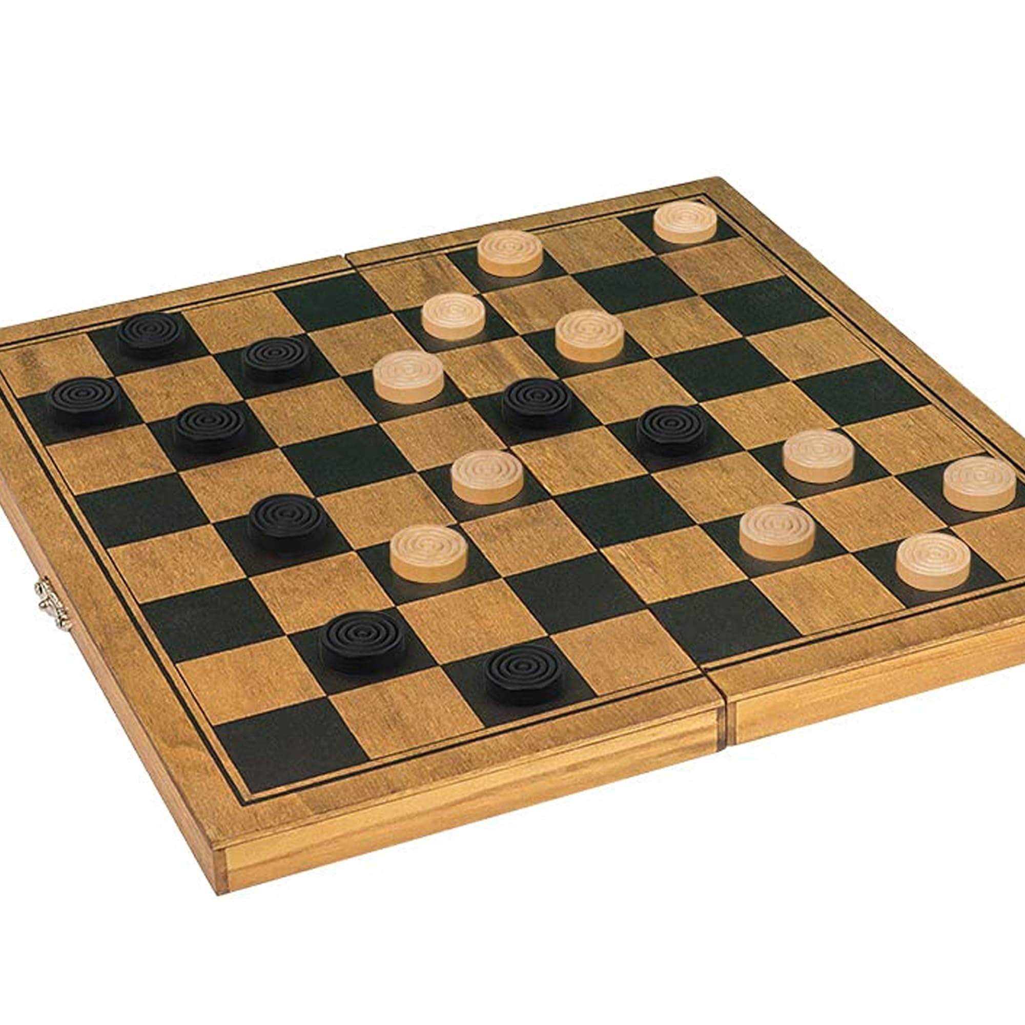 Professor PUZZLE Draughts Wooden Games Workshop, Multicolor, Classic Games Collection - Image 2