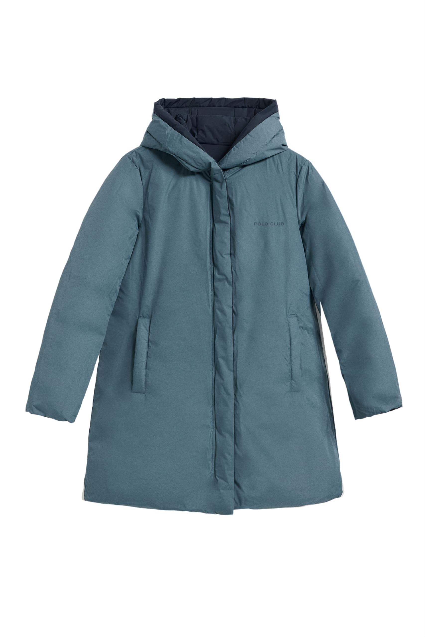 Polo Club Cappotto Reversibile da Donna e con Cappuccio fisso - Giacca Invernale