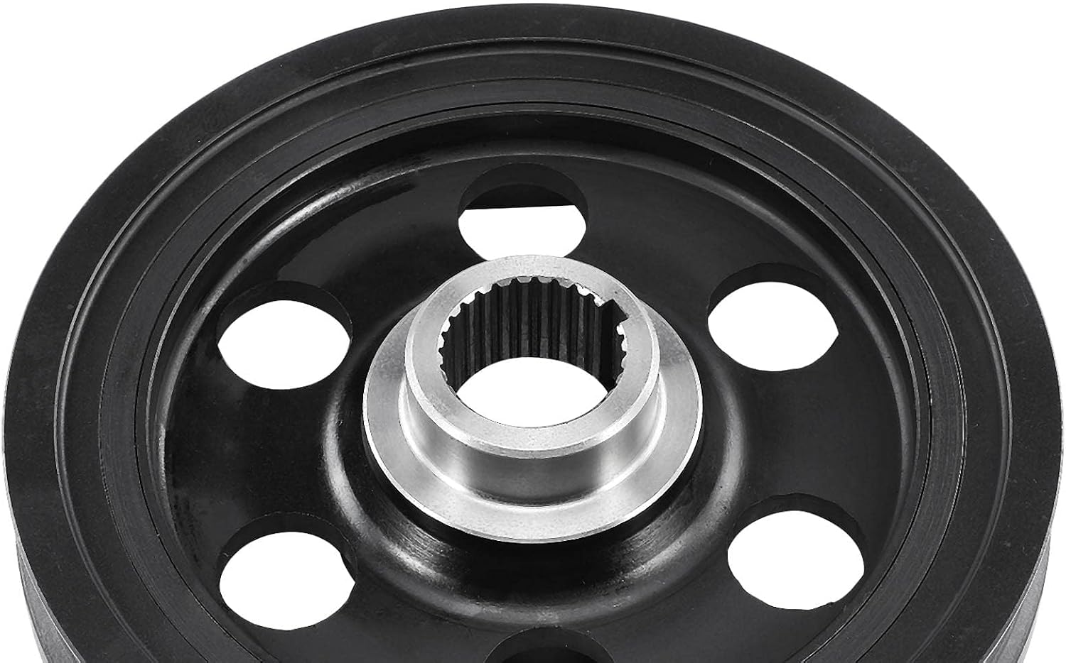 A-Premium Engine Harmonic Balancer Crankshaft Pulley - SOHC L4 1.5L - Compatible with Honda Fit 2006 2007 2008, Hatchback Only, Replace# 13810PWC013