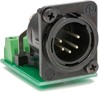 Sescom SES-ACON-105x 5-Pin XLR Male to 5-Position Phoenix Plug PCB Mounted Audio Adapters