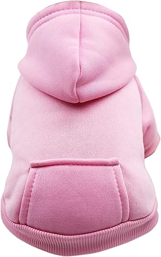 Ropa para mascotas Perro Gato Lindo Colorido Abrigo con Capucha Vestido Suéter de Navidad para Gatos Taza de Té Verde Chihuahua Accesorios M1-Rosa,