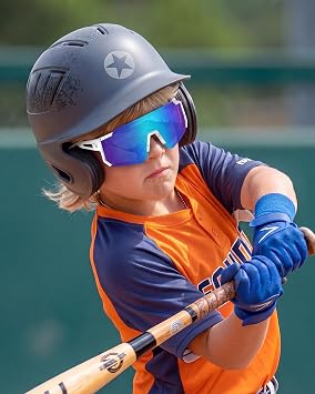 DUCO 22g Kids Baseball Sunglasses for Boys Girls Age 6-16 - DK310