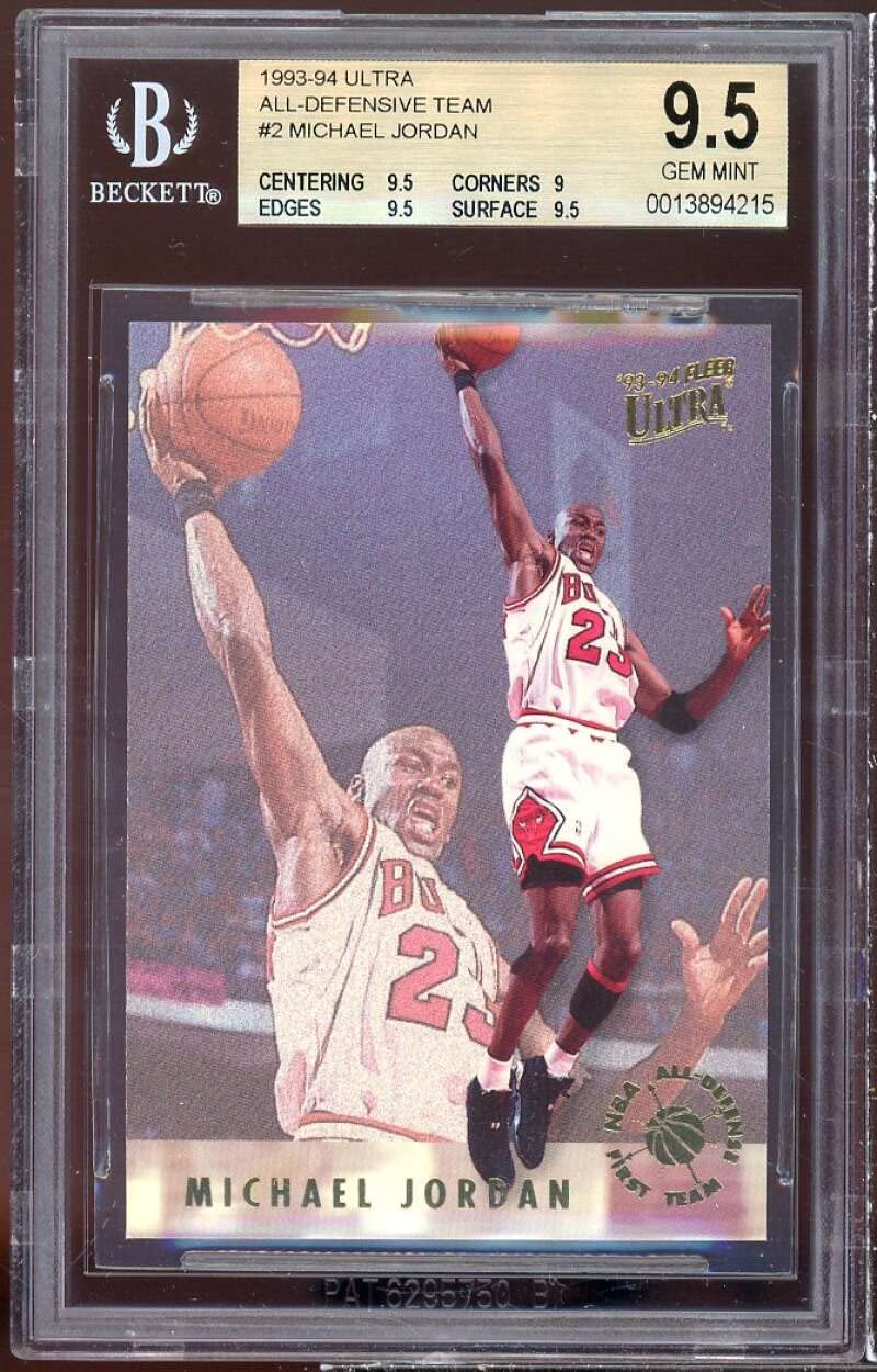 Amazon.com: Michael Jordan Card 1993-94 Ultra All-Defensive Team 