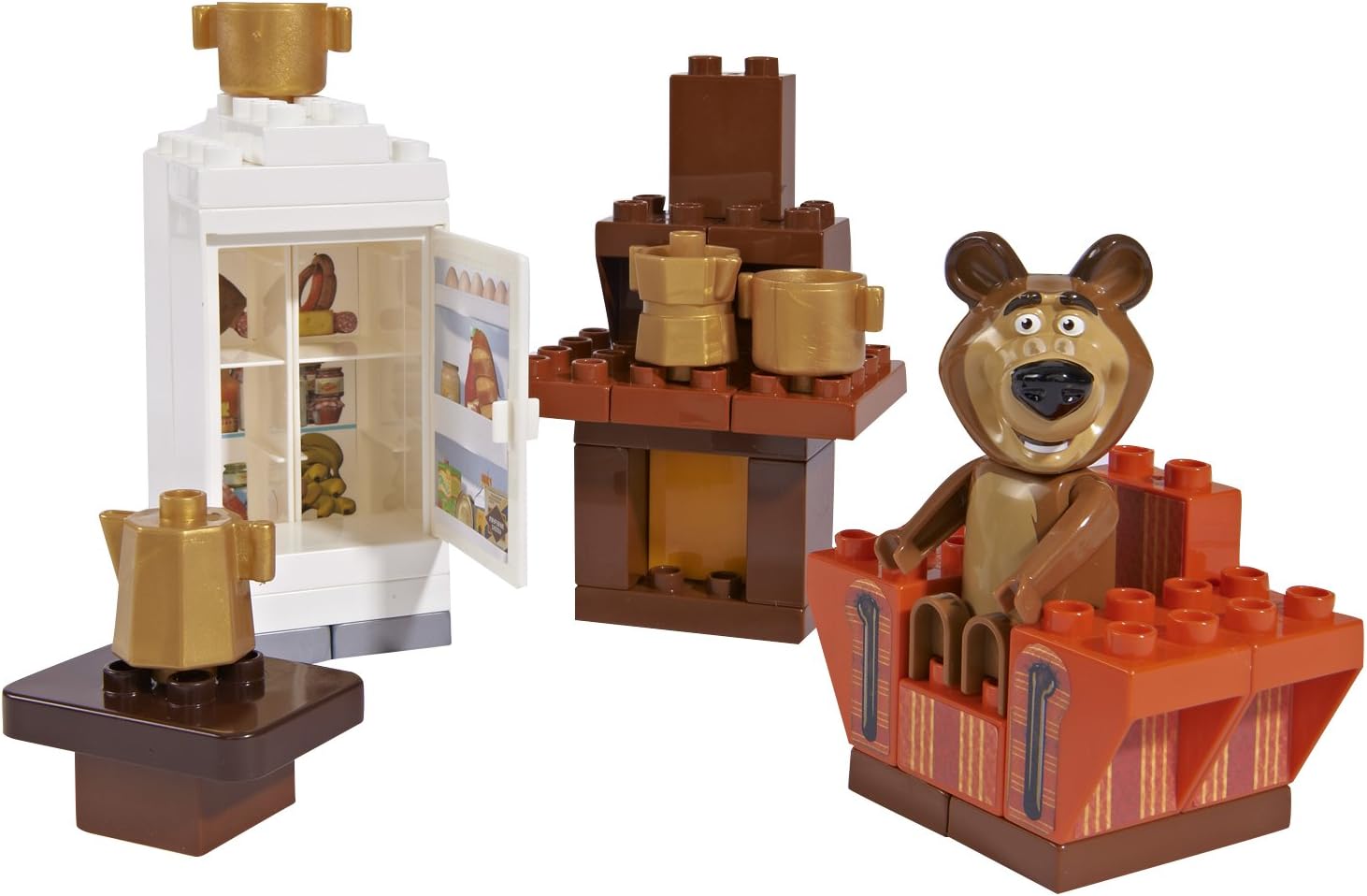 Big 800057093 "Bloxx Masha and the Bear's Room Building Blocks Set