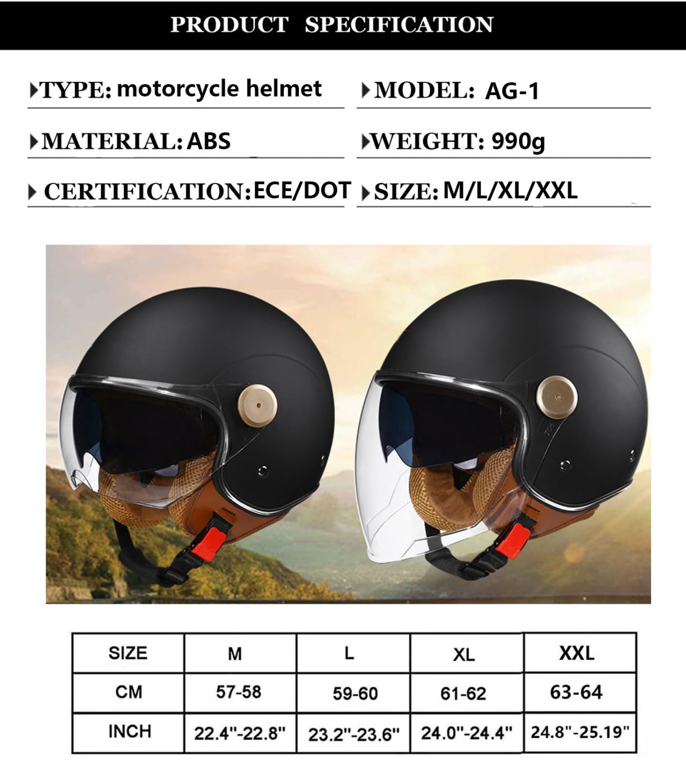 Casco Moto Jet Bluetooth para Hombre Mujer ECE Homologado Casco de Cara Abierta Motocicleta con Protección Solar de Doble Visera con Un Bluetooth Integrado Micró Fono Incorporado