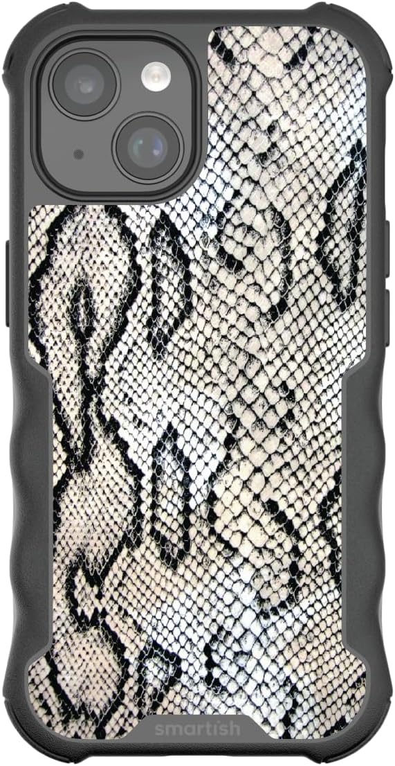 Smartish - Sssssnakes Sssssskin - iPhone 15 MagSafe Armor Case - Gripzilla [Rugged & Tough] Heavy Duty Armor Case - Fits iPhone 15