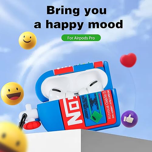 Miniatura 3 de Besoar Funda para Airpod Pro 2019Pro 2 Gen 2022 3D Nos botella de nitrógeno para niños, niñas, niños, adolescentes, lindo diseño de dibujos animados