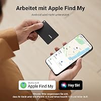 Card de localizare Bluetooth UGREEN FineTrack Slim pentru Apple Find My, compatibil cu dispozitive iOS, rezistent la apă IP68, reîncărcabil, pentru portofel și bagaje 2