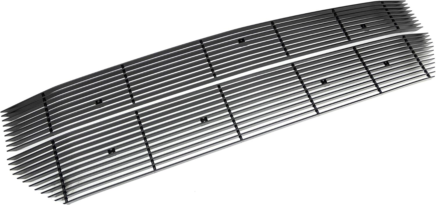 2016-2018 Silverado 1500 Laser Billet Grille, Black, 2 Pc, Overlay - PN #6211271