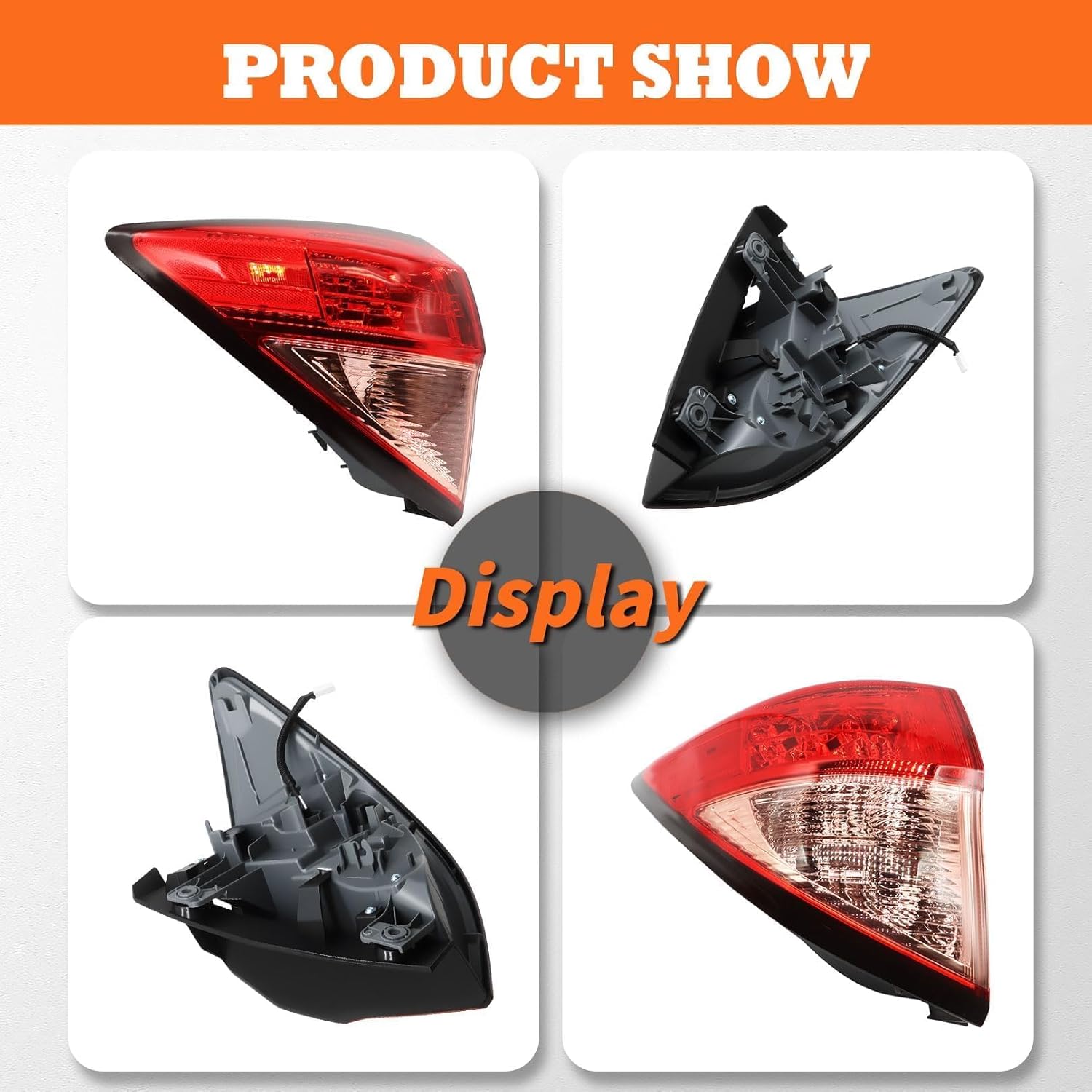 Driver Side Outer Tail Light Red Compatible with HRV HR-V 2016 2017 2018 Rear Tail Lamp Taillight HO2804109 33552T7SA01 (Left)