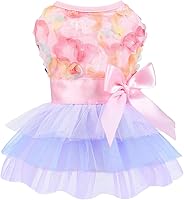 Vista 16 de Vestido de perro para primavera y verano, falda para perros pequeños, vestidos de cachorro, vestido de tul Yorkie Chihuahua, fiesta de cumpleaños