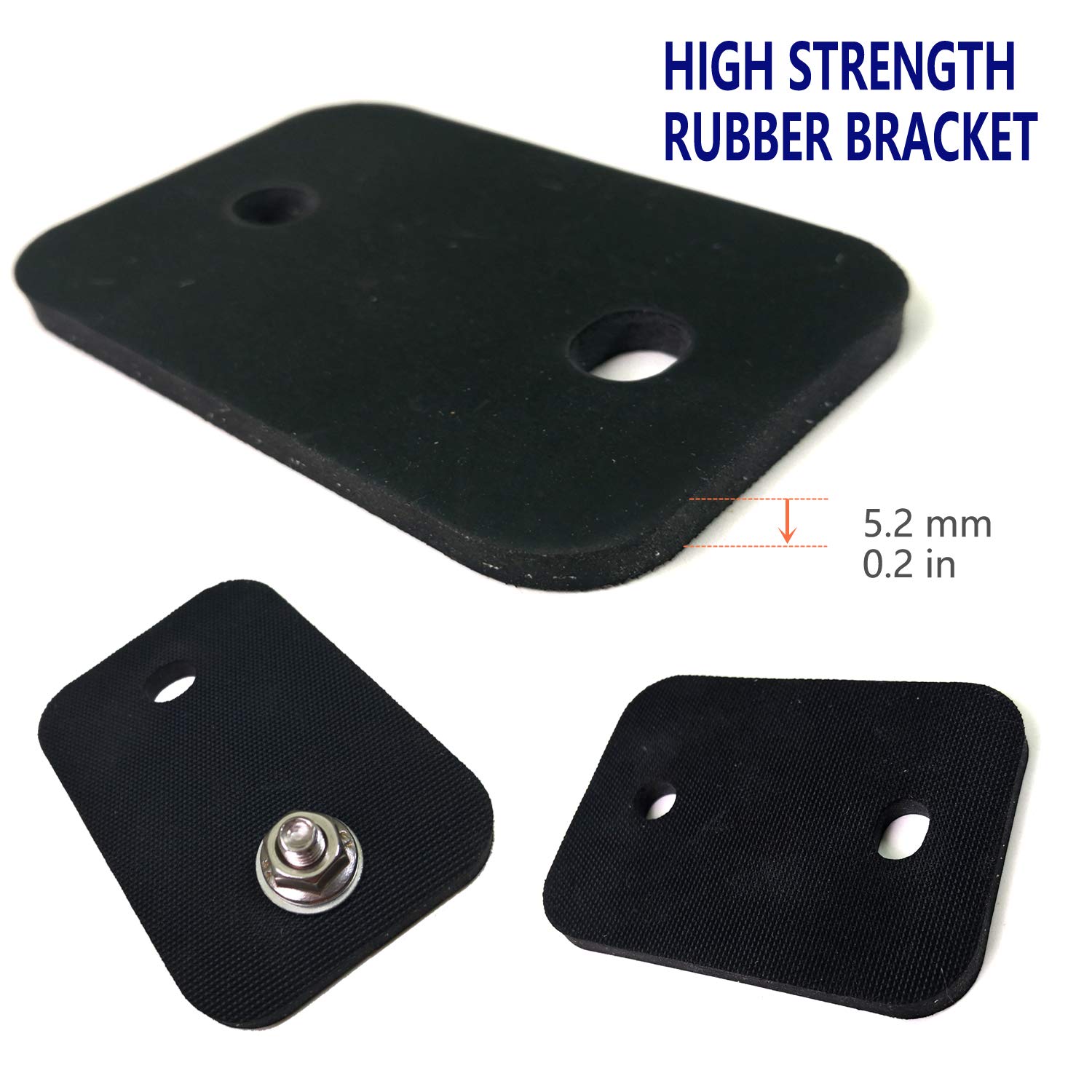 ZXFOOG Rubber Trailer License Plate BracketTrailer/Truck License Plate Light Bracket and