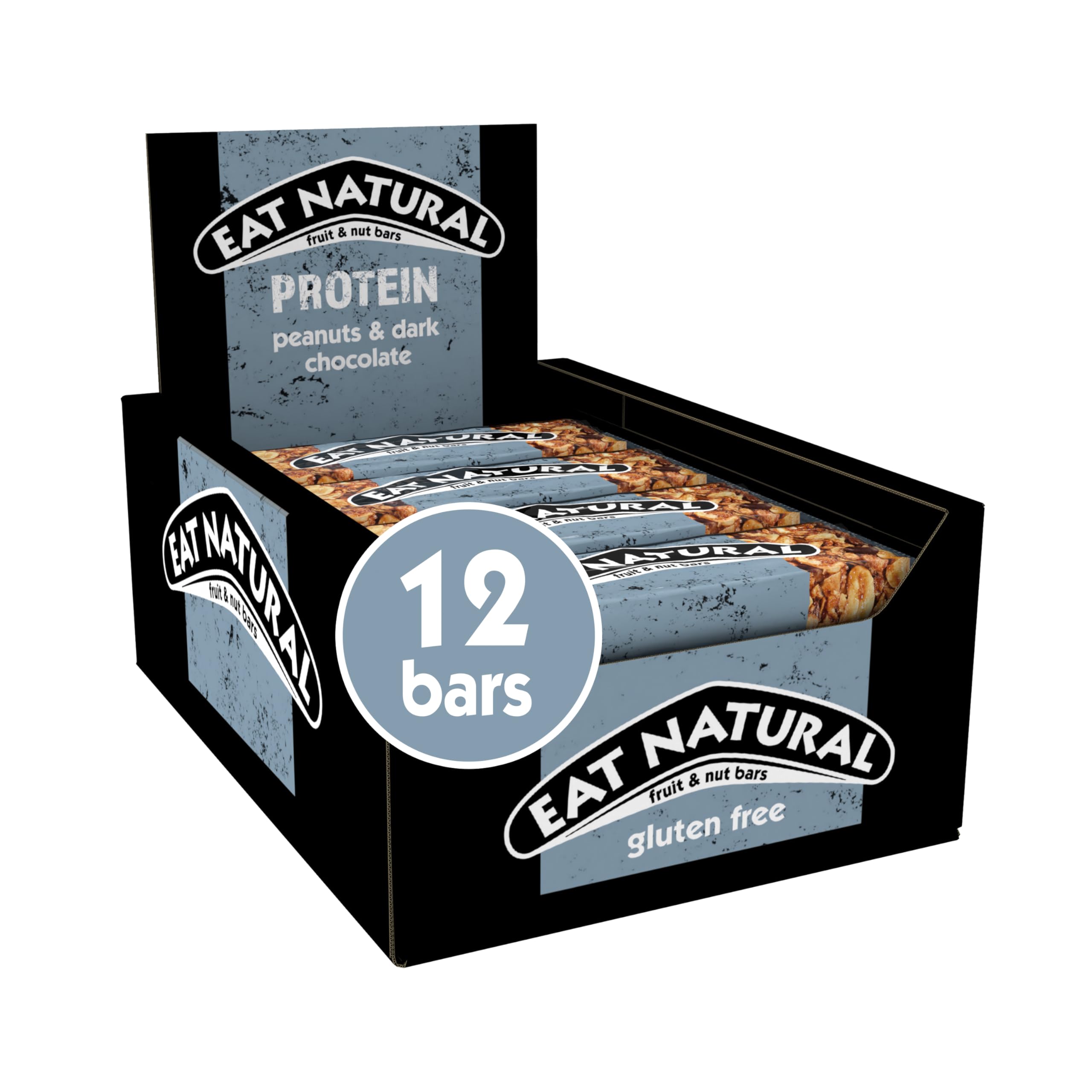Eat Natural Protein Peanuts & Dark Chocolate Fruit & Nut Bars 12 x 40g