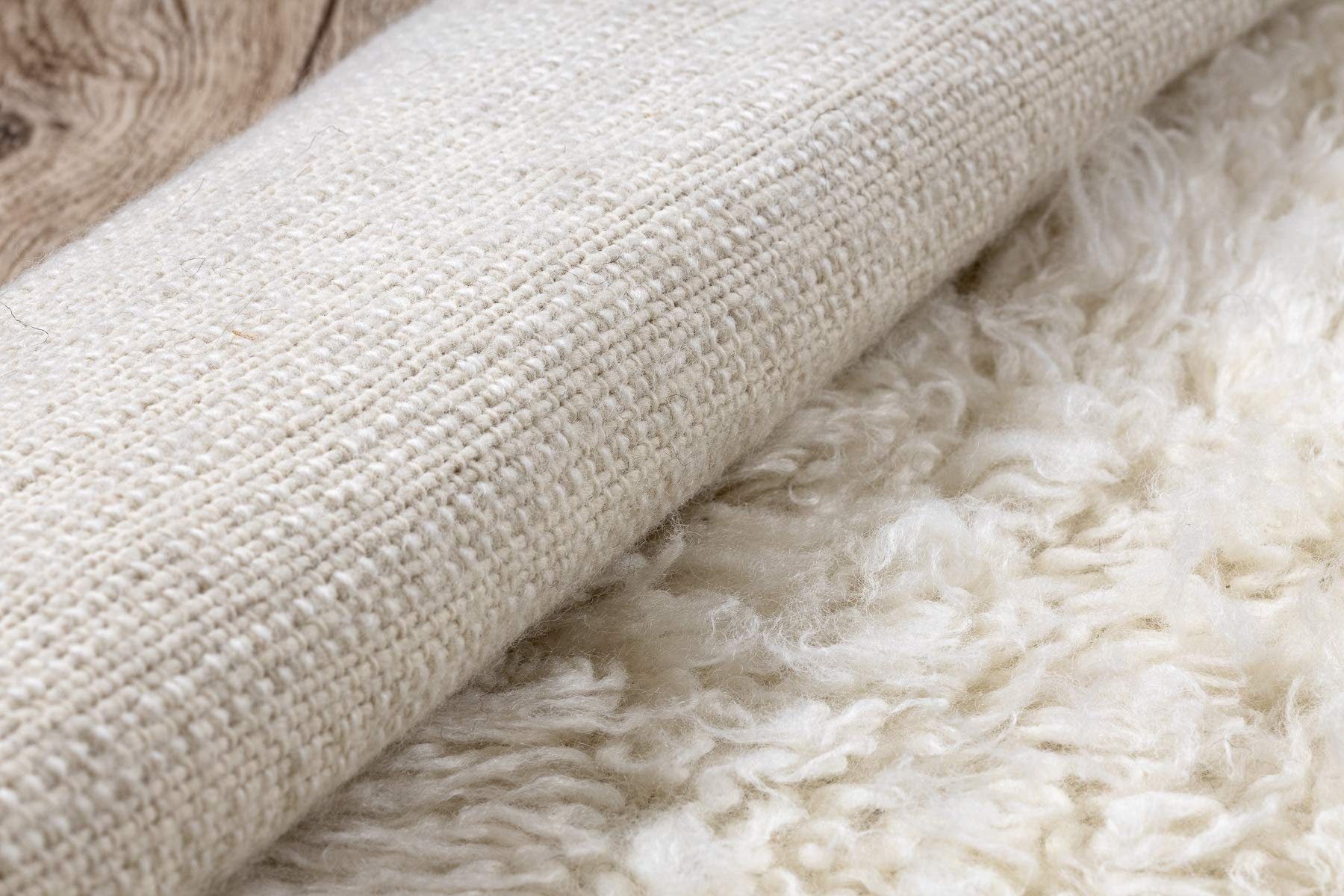 rugsx Tapis Flokati en Laine de Grèce - Tapis Doux à Poils Longs pour Salon, Chambre et Enfant, Aussi comme Plaid ou Couvre-lit, Blanc 240x340 cm